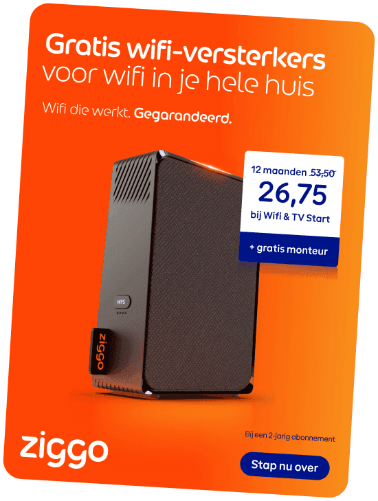HTML5 banner voor Ziggo wifi-versterkers