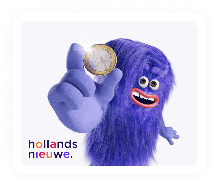HTML5 banner voor hollandsnieuwe: één jaar internet en tv voor maar 20,- per maand